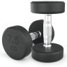 Гантель круглая UNIX FIT PRO обрезиненная 7,5 кг DBRND7_5PBKx2